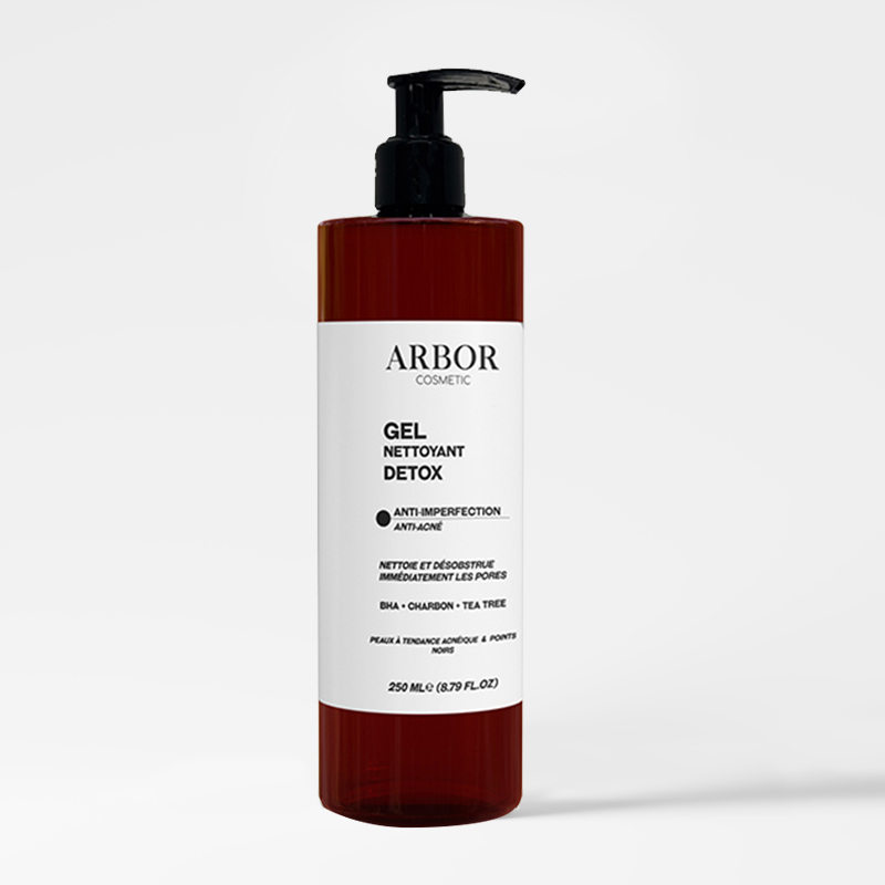 Gel Nettoyant Purifiant  détox au Charbon Actif, BHA & Tea Tree 250 ML