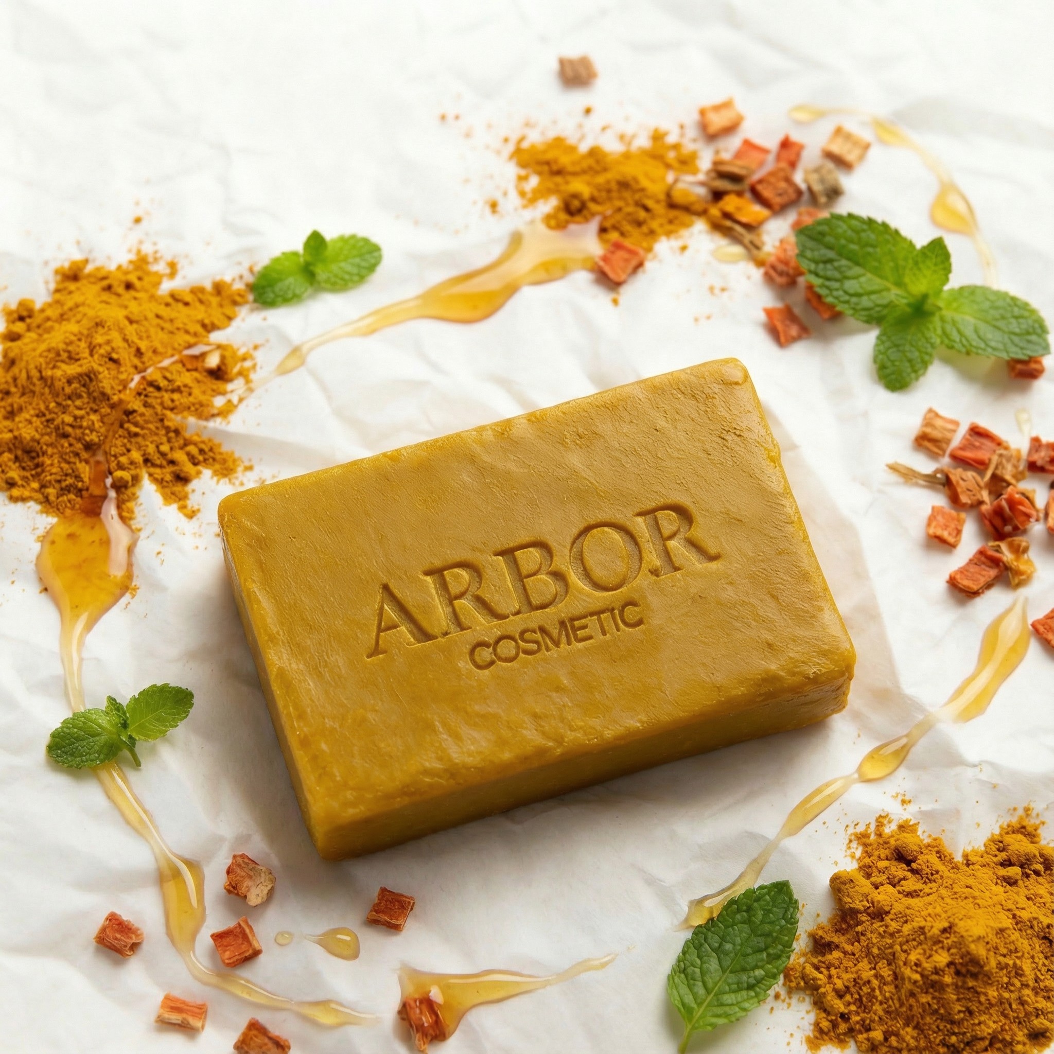 Savon bonne mine au curcuma, carotte & miel 100 g