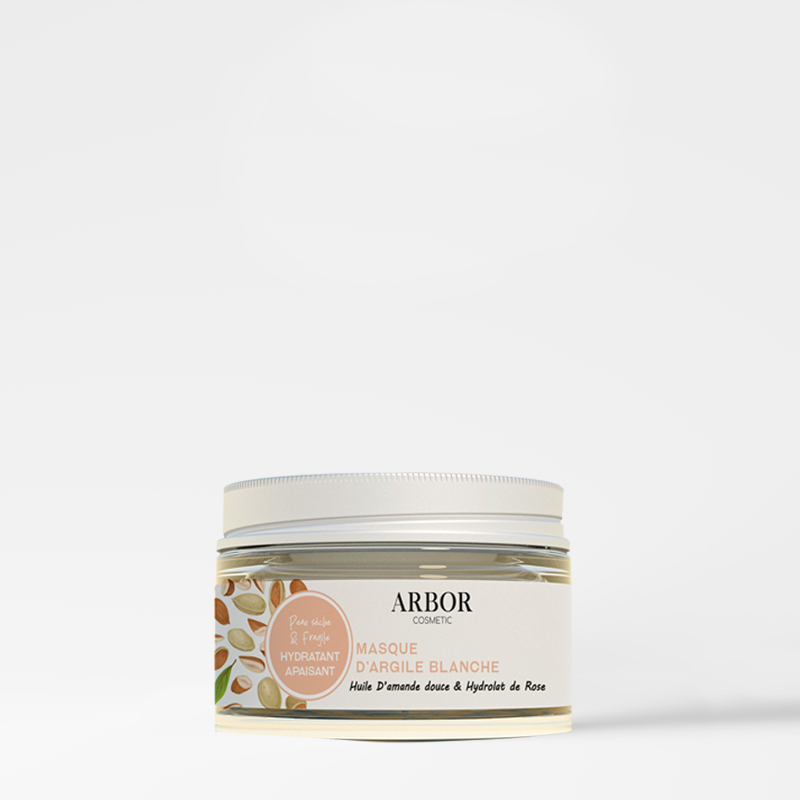 Masque argile blanc 100 G Apaisant