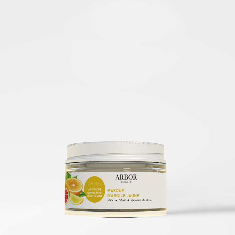 Masque argile jaune 100 G Bonne mine