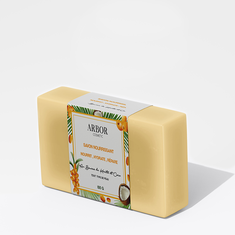 Savon nourrissant au beurre de karité & huile de coco 100 g