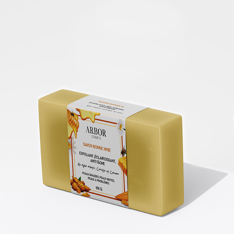 Savon bonne mine au curcuma, carotte & miel 100 g