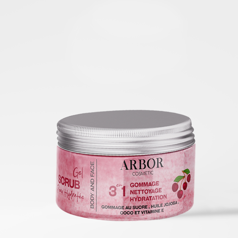 Gommage 3en1 Corps & Visage au Sucre & Cerise 250 ml